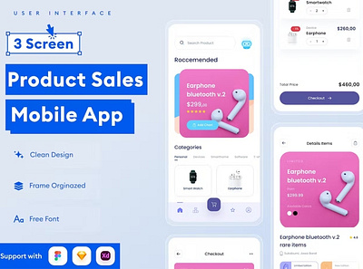 Product Sales Mobile App android app app design application clean design design for app display ios mobile mobile app mobile app design mobile app design mobile apps realistic screeen simple ui ux website