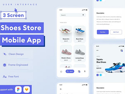 Shoes Store Mobile App Template
