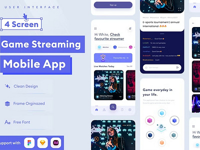 Game Streaming Mobile App Template