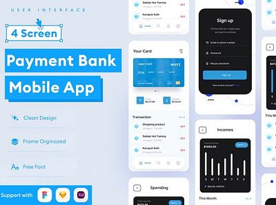 Payment Banking Mobile App Template abstract android app app design application apps clean design for app display ios mobile mobile app mobile app design mobile app design mobile apps screeen simple ui ux website