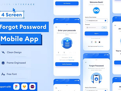 Forgot Password Mobile App Template