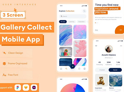 Gallery Collection Mobile App Template android app app design application apps clean design design for app display ios mobile mobile app mobile app design mobile app design mobile apps screen simple ui ux website