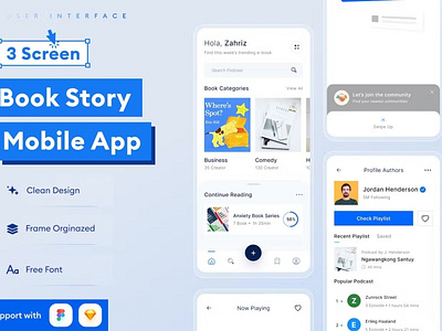 Book Story Mobile App Template