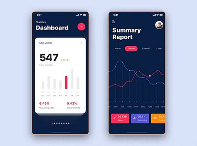 Summary Report Statistics UI Mobile App android app app design application apps clean design design for app ios mobile mobile app mobile app design mobile app design mobile apps screen simple statistics ui ux website