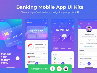 Banking Mobile App UI Kits android app app design application apps bank bank app banking mobile clean design for app ios mobile mobile app mobile app design mobile app design mobile apps screen ui ux website