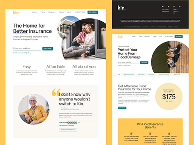 Kin Insurance Website Design