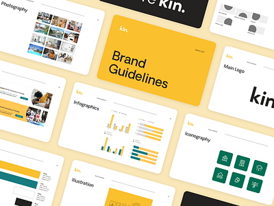 Kin Insurance: Brand Guidelines brand guide branding design home insurance insurance style guide