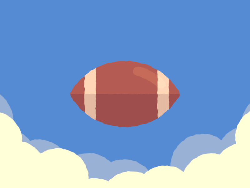Football stadium after effects animation ball clouds football helmet illustrator lights sky stadium