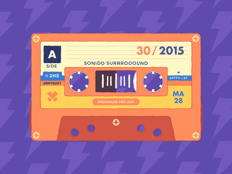 30 Best Track From 2015 2015 2016 3d after effects animation cassette cinema 4d motion graphic music new year spotifty tracks