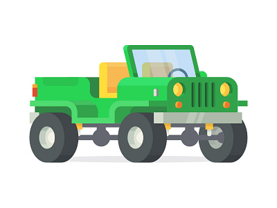 Adventure Jeep 3d 4wd adventure draw icon jeep jungle mountain truck vector vehicle wheels