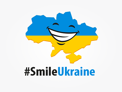Smile Ukraine art illustration logo promo smile ukraine vector