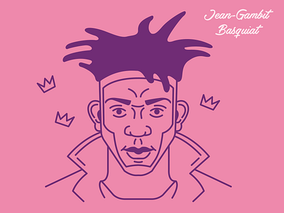 Jean Gambit Basquiat basquiat brush hero characters color hero illustration paint painter