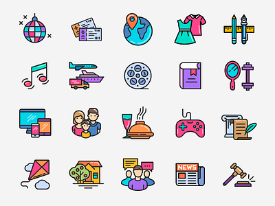 Epeequ Icons colorful icons icons design illustration landing social networks social service web
