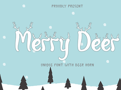 Merry Deer 3d animation branding design font font design graphic design illustration logo motion graphics ui