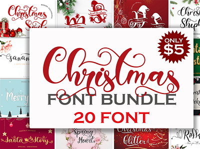 Christmas Font Bundles baby banner beautiful branding christmas christmas sublimation font christmas font design fonts gnomes handwritten kdp logo ornament procreate script sticker sublimation svg wedding