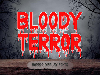 Bloody Terror animation branding christmas font font design graphic design halloween handwritten horror logo merry christmas pumpkin santa scary spooky witch