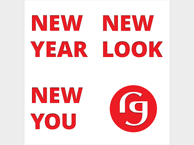 New Year, New Look, New You 2018 postcard design (unused)