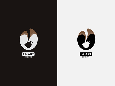 Latte Art Logo Design Located In LA