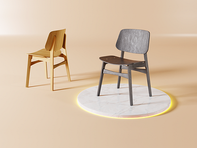 Fredericia Søborg Chair Modeled in Blender 3d art 3d modeling blender3d design modeling