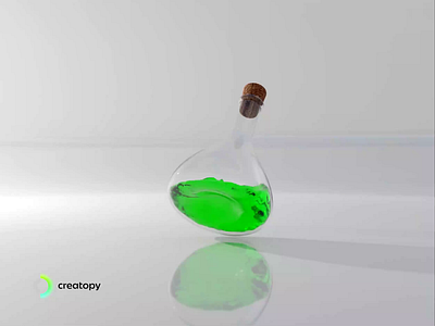 The "Get better at Blender" Glowing Potion 3dmodeing blender3d creatopy design glow sounddesign