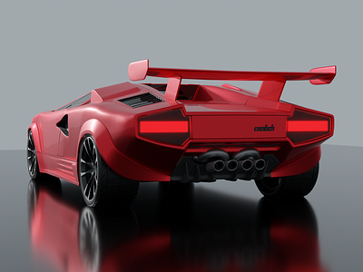 The First Car I Modeled in Blender - Lamborghini Countach