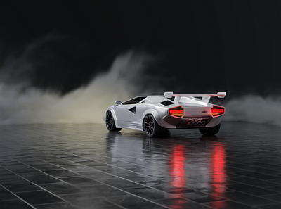 Lamborghini Countach 3d art 3d modeling blender3d mario uranjek uranjek design