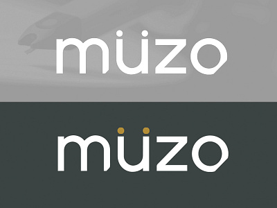 Muzo Cobblestone audio branding icon logo music technology typography