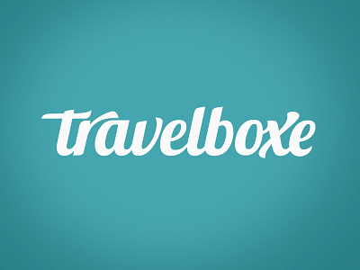 Travelboxe Logo branding custom lettering logo typography