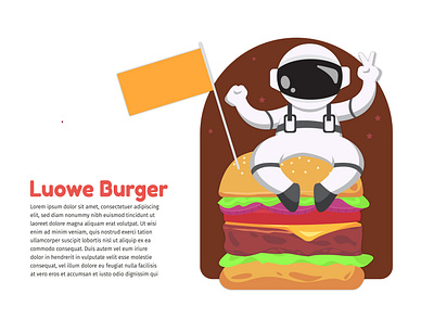 burger with astronaut illustration astronaut beverage design burger branding burger illustration drinks illustration eat illustration fnb food branding food design food illustration