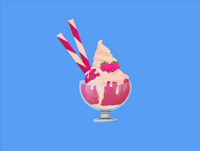 strawbery ice cream illustration cream drinks illustration ice cream ice cream illustration ice illustration illustration starbery illustration strawbery ice cream
