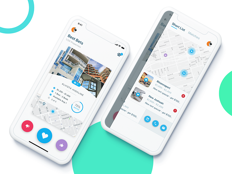 Mobile Card UI minimal modern menu navigation map ui ios mobile ui ux card ui