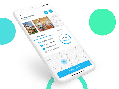 Apartment Profile apartments ios iphone minimal mobile modern design ui ux