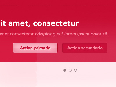 Bright red buttons avenir buttons css3 red white