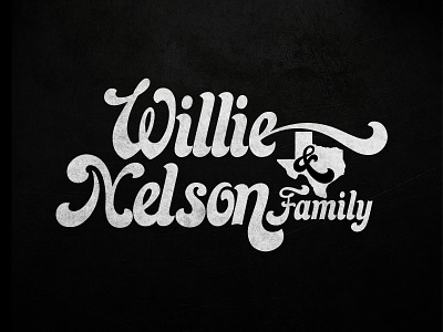 Willie Outtake illustrator logo textured typography vector