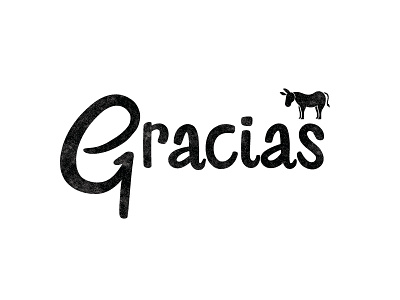 Gracias cards design hand lettering hand type illustration texture thank you typography