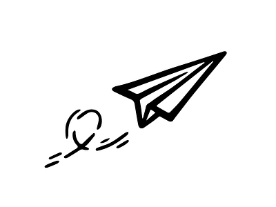 Personal Logo airplane design logo motion motiongraphics movement paper airplane vector wind