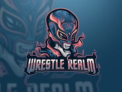 Wrestle esport logo character esport esport logo gaming logo logo design mascot mascotlogo twitch vector illustration wrestle wrestlers youtube