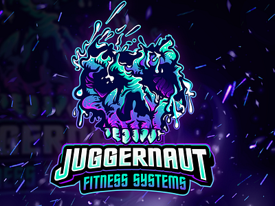 Juggernaunt Fitness Systems character design illustration logo design mascotlogo twitch
