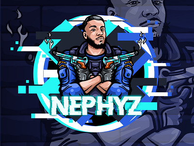 NEPHYZ character design gaming illustration logo design mascotlogo