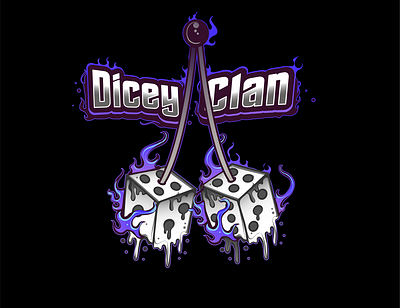 DICEY CLAN character esport fiverr game illustration logo logo design logogame twitch ui