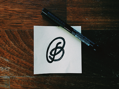 B b handlettering handmade letter lettering monogram typography