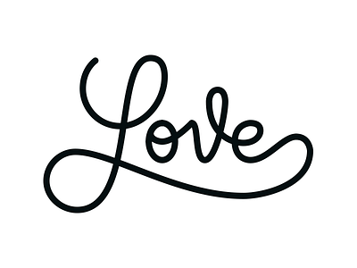 Love handlettering handmade love monoline monostroke singlestroke type typography