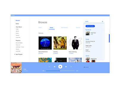 Music Player Explore auto complete browse music app music player search