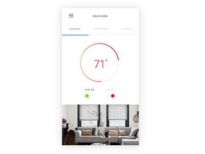 Home Monitoring App Screen