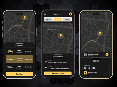 Across Town app booking design graphic design illustration ui ux