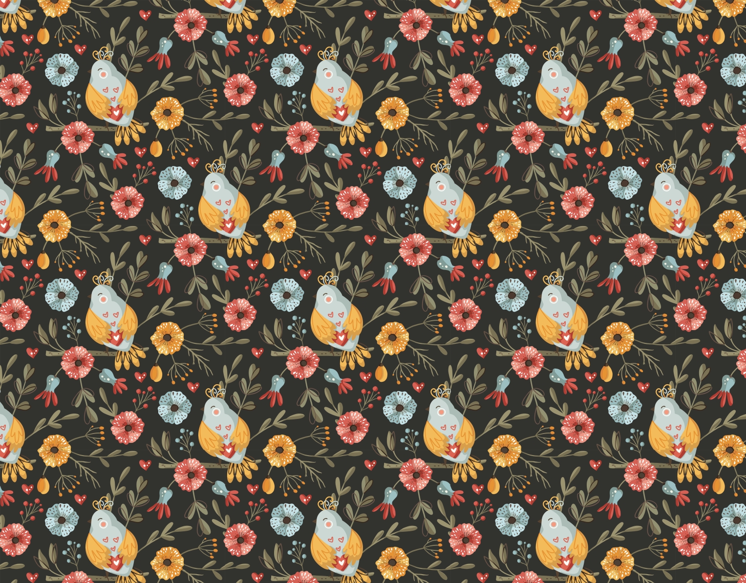 Seamless Pattern Digital Paper by Design BLOOM on Dribbble