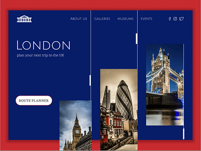 London Route Planner adventure design landing london shot trip web webdesign