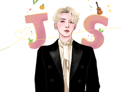 Seventeen’s Joshua art comic art commission fanart illustration illustrator kpop seungchill17 seventeen