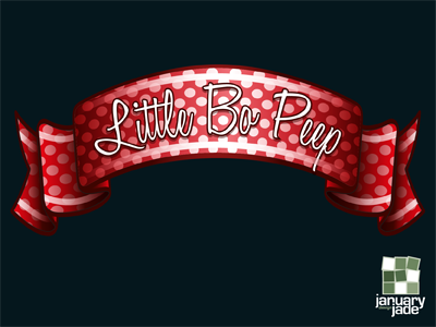 Little Bo Peep Logo label logo retro