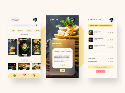 AlanFood App UI app design food app ui design